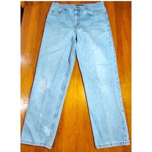 ROUTE 66 Regular Fit Light Wash Denim Jeans Men Waist 16.75 Inseam 29.5 In‎